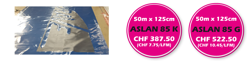 Die ASLAN 85 K & ASLAN 85 G sind hervorrangend geeignet für Mal- und Lackierarbeiten auf planen und gewölbten Oberflächen.